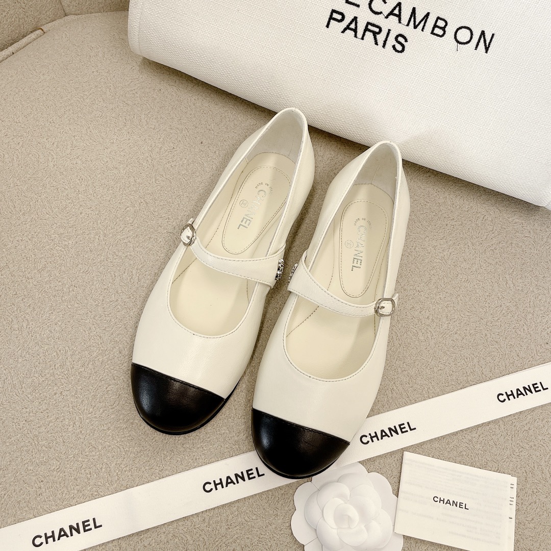 CHANEL Mary Jane лялькавыя туфлі｜лімітаваная версія｜кастомізацыя з матэрыялаў арыгінальнага канала｜99.99% дакладнасць