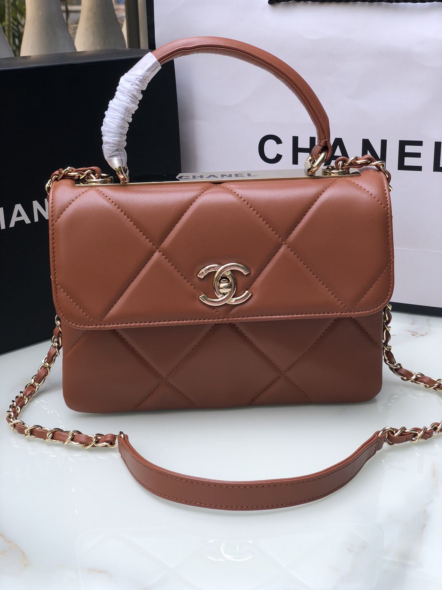 Chanel92236原单质量经典之作华丽与气质的前沿是你意想不到的尊贵皮种:原单进口小羊皮里配原版布五