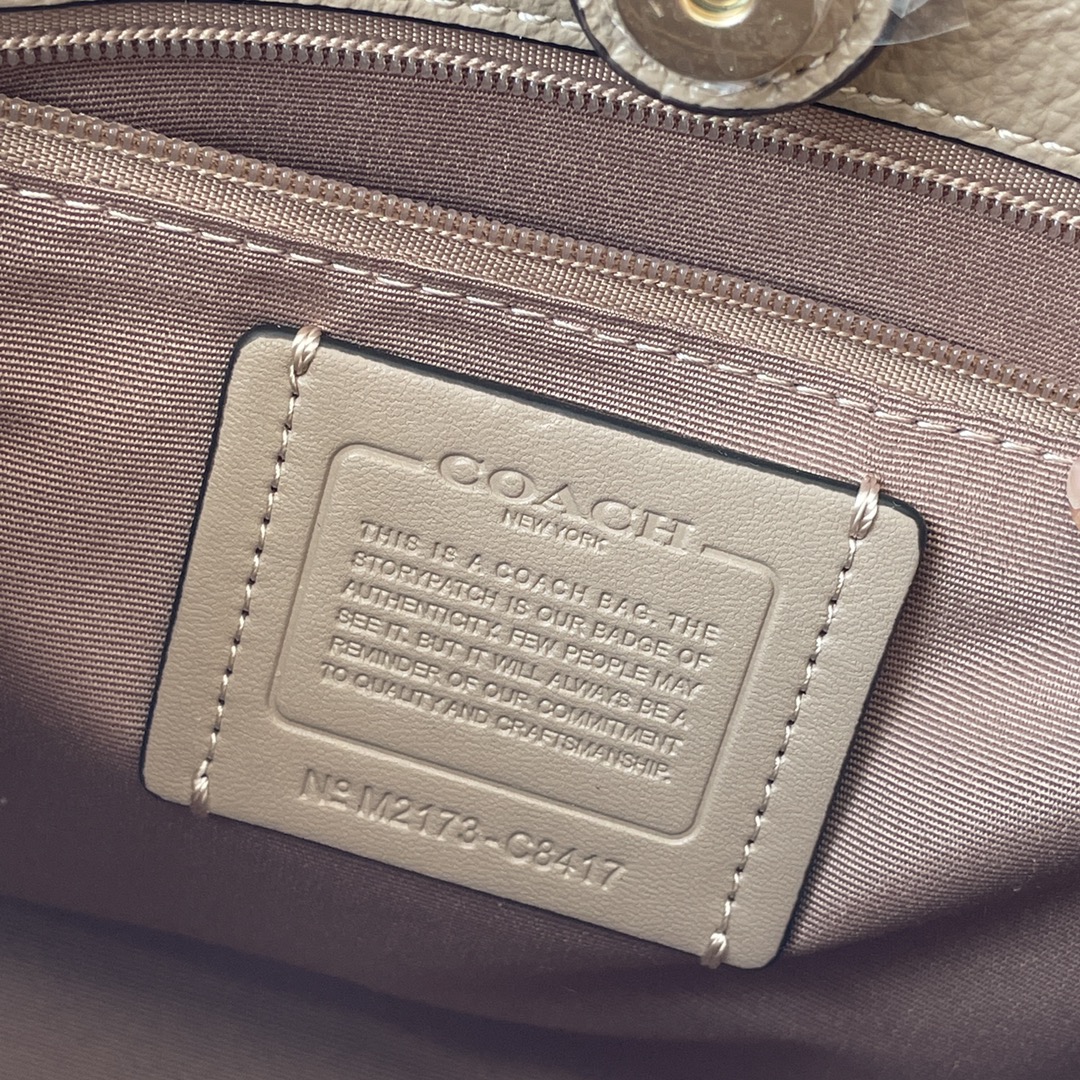 Coach ～纯原 coach 蔻驰c8417 条纹和COACH贴饰DEMPSEY 22号托特包