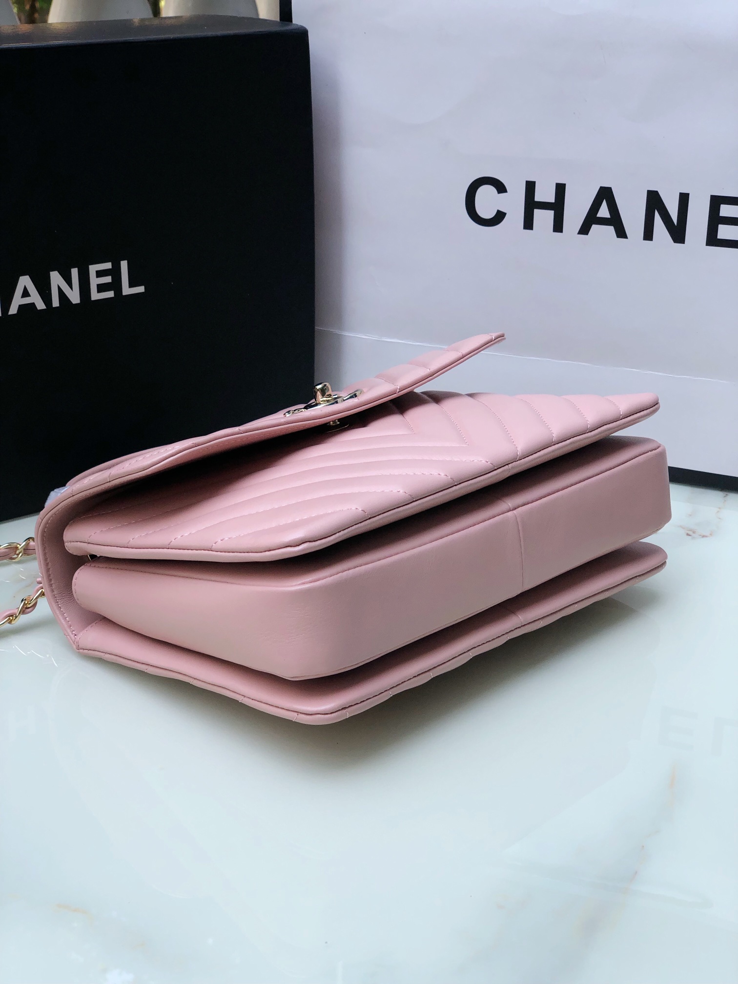Chanel92236原单质量经典之作华丽与气质的前沿是你意想不到的尊贵皮种:原单进口小羊皮里配原版布五