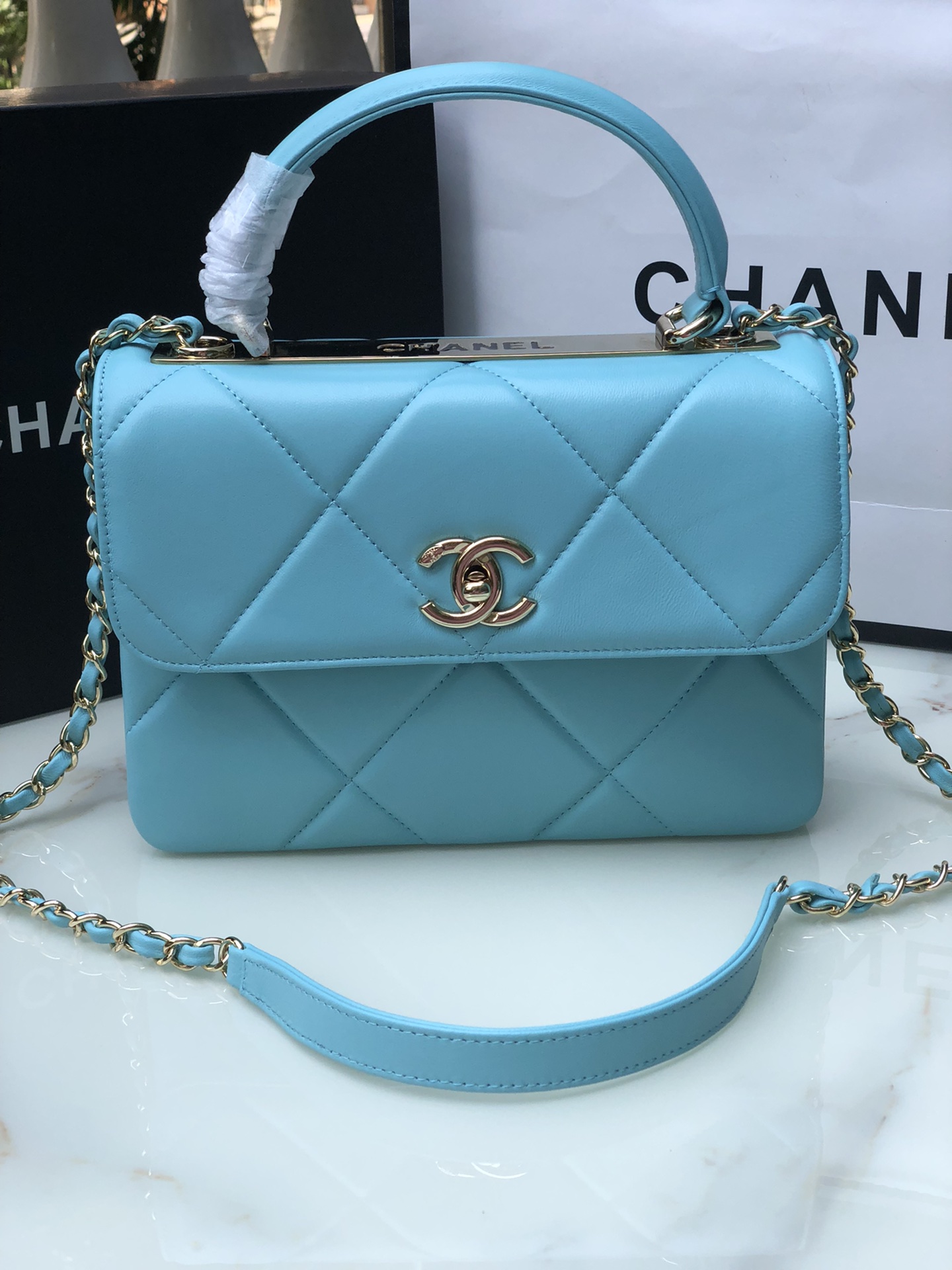 Chanel92236原单质量经典之作华丽与气质的前沿是你意想不到的尊贵皮种:原单进口小羊皮里配原版布五
