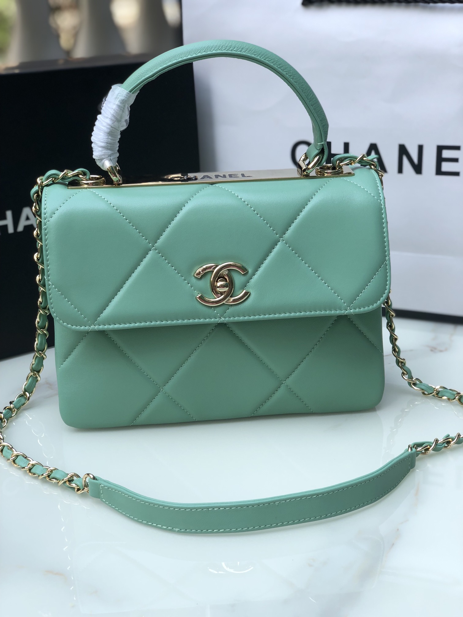 Chanel92236原单质量经典之作华丽与气质的前沿是你意想不到的尊贵皮种:原单进口小羊皮里配原版布五