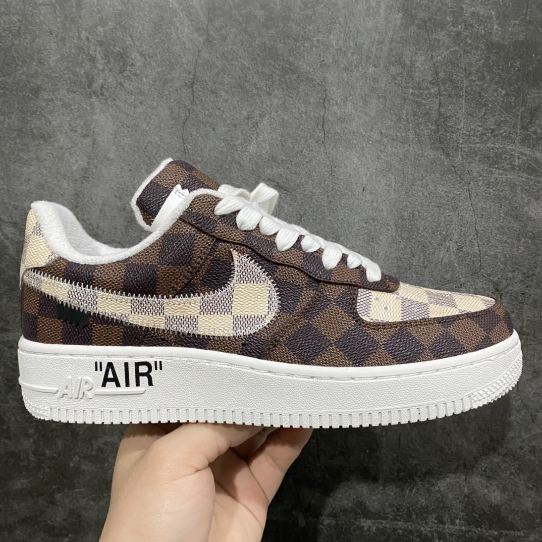 2022新品超奢联名 驴牌LV x AF1空军 同源公司货原材 LV专属皮革原料 全套原档案纸版开发 正确工艺 版型 独家私模原AIR大底 全套原包装配件 36-47.5-选品中心