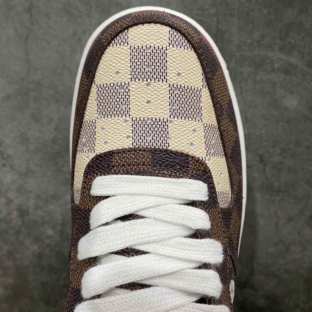 图片[5]-2022新品超奢联名 驴牌LV x AF1空军 同源公司货原材 LV专属皮革原料 全套原档案纸版开发 正确工艺 版型 独家私模原AIR大底 全套原包装配件 36-47.5-选品中心