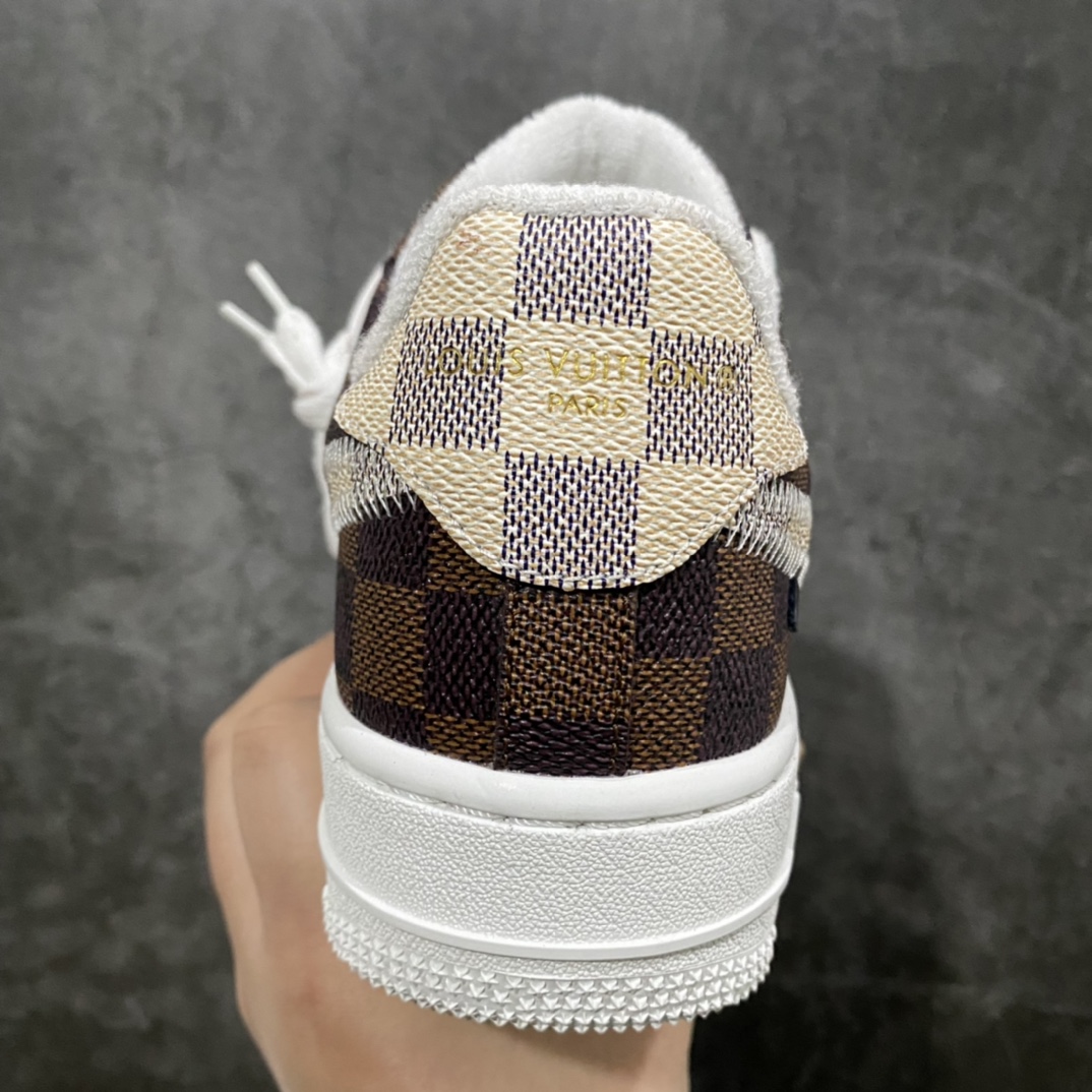 图片[3]-2022新品超奢联名 驴牌LV x AF1空军 同源公司货原材 LV专属皮革原料 全套原档案纸版开发 正确工艺 版型 独家私模原AIR大底 全套原包装配件 36-47.5-选品中心