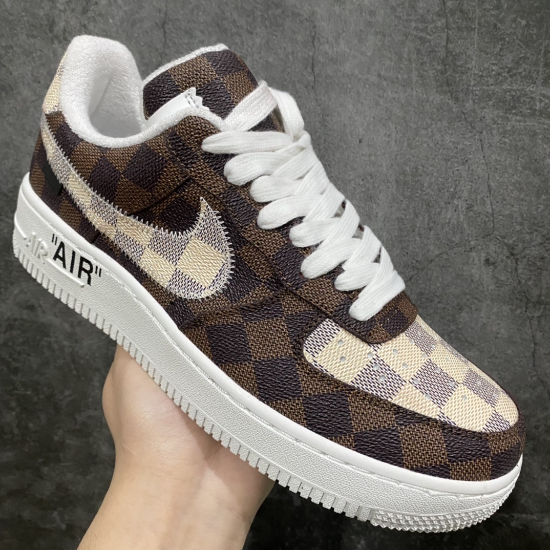 图片[4]-2022新品超奢联名 驴牌LV x AF1空军 同源公司货原材 LV专属皮革原料 全套原档案纸版开发 正确工艺 版型 独家私模原AIR大底 全套原包装配件 36-47.5-选品中心