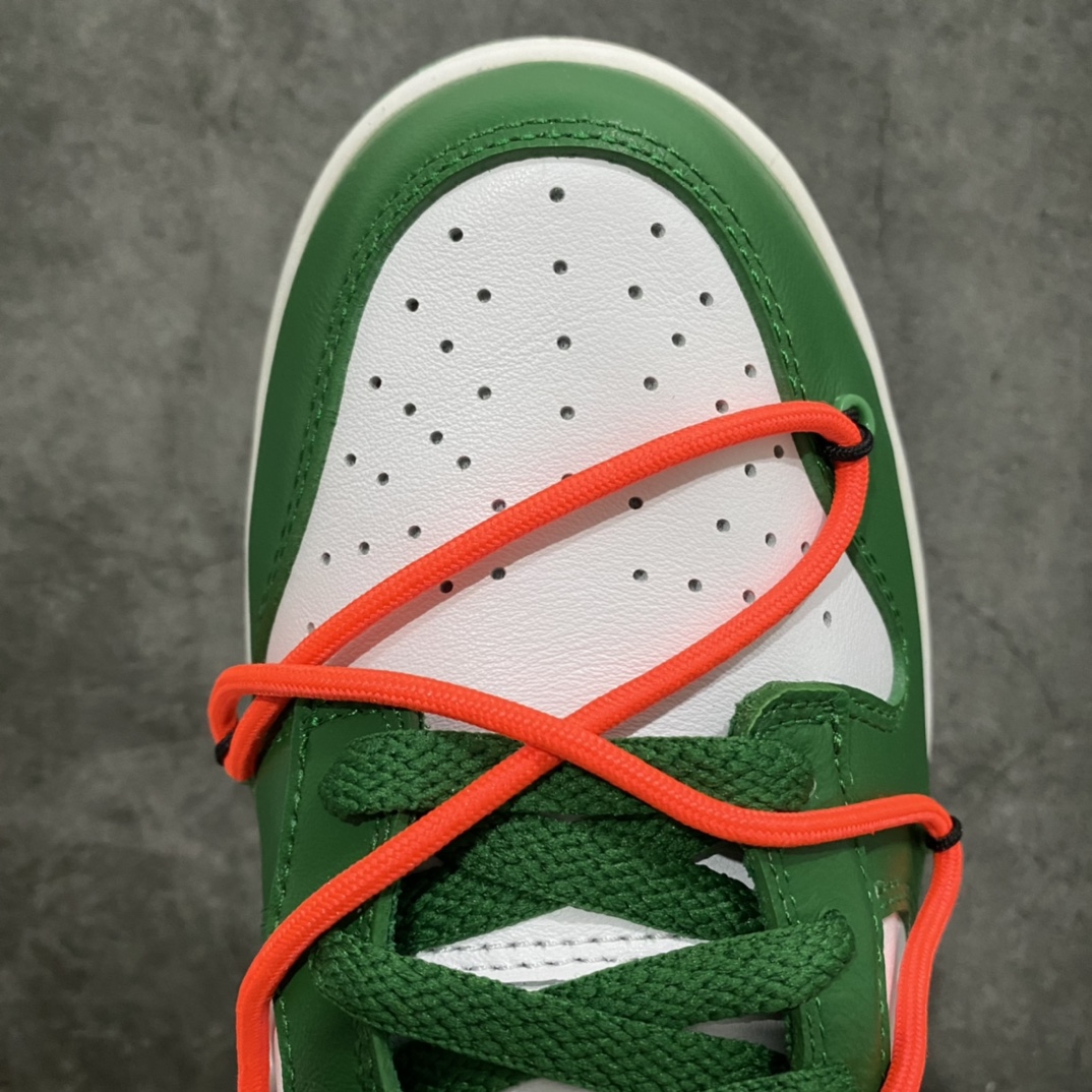 图片[5]-PK版本Off White x Dunk 白绿 市售公认顶级中的顶级 裁边清洁度无敌 完美鞋型 正确皮料 无需过多文案描述 直接看实拍 所见即所得 尺码：36-47.5-选品中心