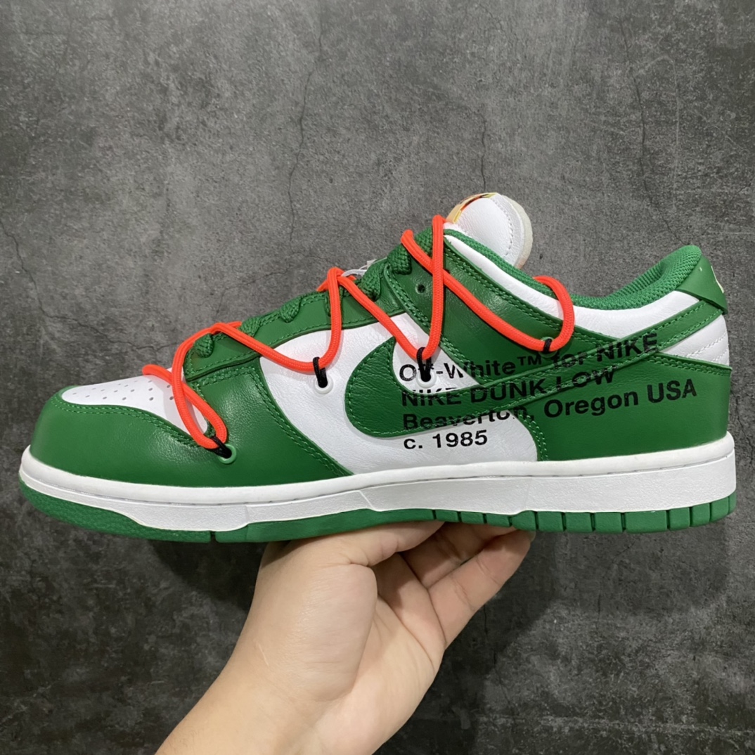 图片[2]-PK版本Off White x Dunk 白绿 市售公认顶级中的顶级 裁边清洁度无敌 完美鞋型 正确皮料 无需过多文案描述 直接看实拍 所见即所得 尺码：36-47.5-选品中心