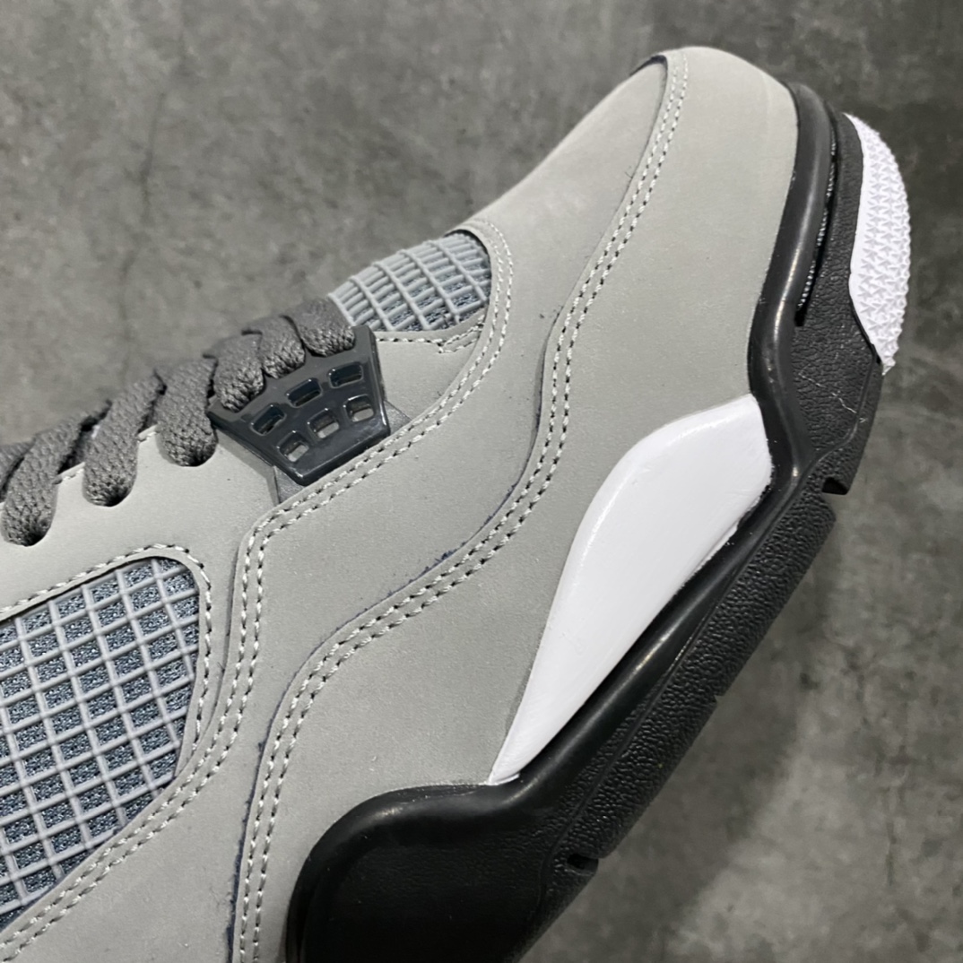 图片[6]-莞产纯原AJ4酷灰 原厂皮料 正确鞋型 鞋面材质有绒感 针车到位 尺码：40.5-47.5-选品中心