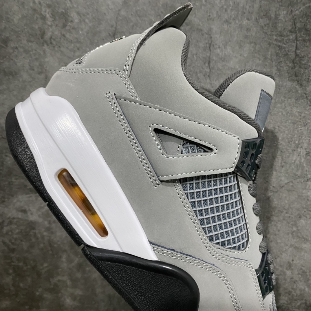 图片[7]-莞产纯原AJ4酷灰 原厂皮料 正确鞋型 鞋面材质有绒感 针车到位 尺码：40.5-47.5-选品中心