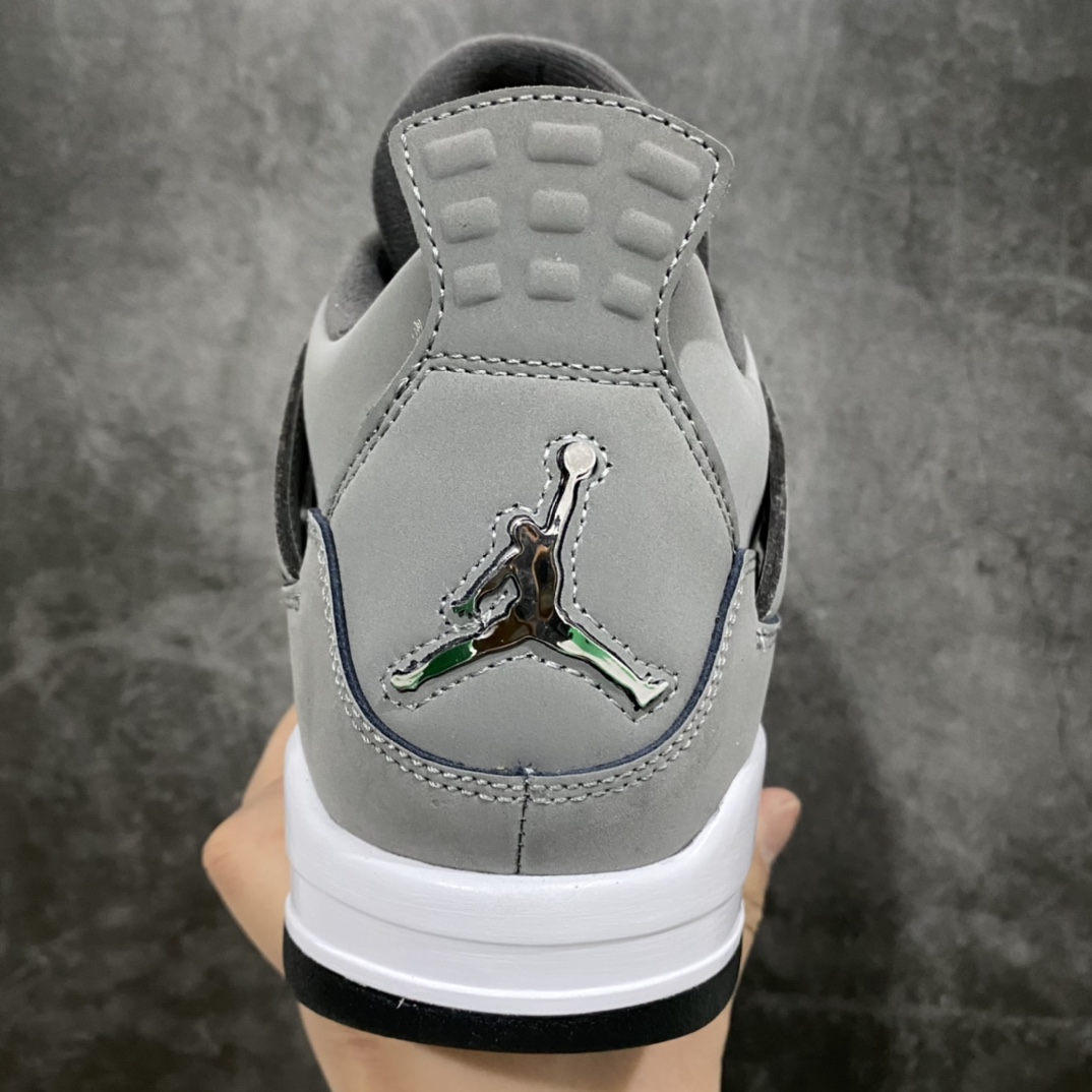 图片[4]-莞产纯原AJ4酷灰 原厂皮料 正确鞋型 鞋面材质有绒感 针车到位 尺码：40.5-47.5-选品中心