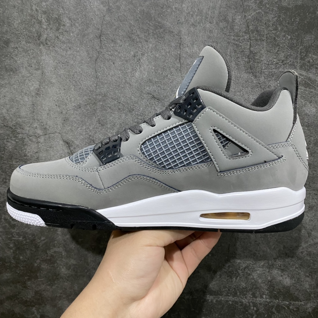 图片[2]-莞产纯原AJ4酷灰 原厂皮料 正确鞋型 鞋面材质有绒感 针车到位 尺码：40.5-47.5-选品中心