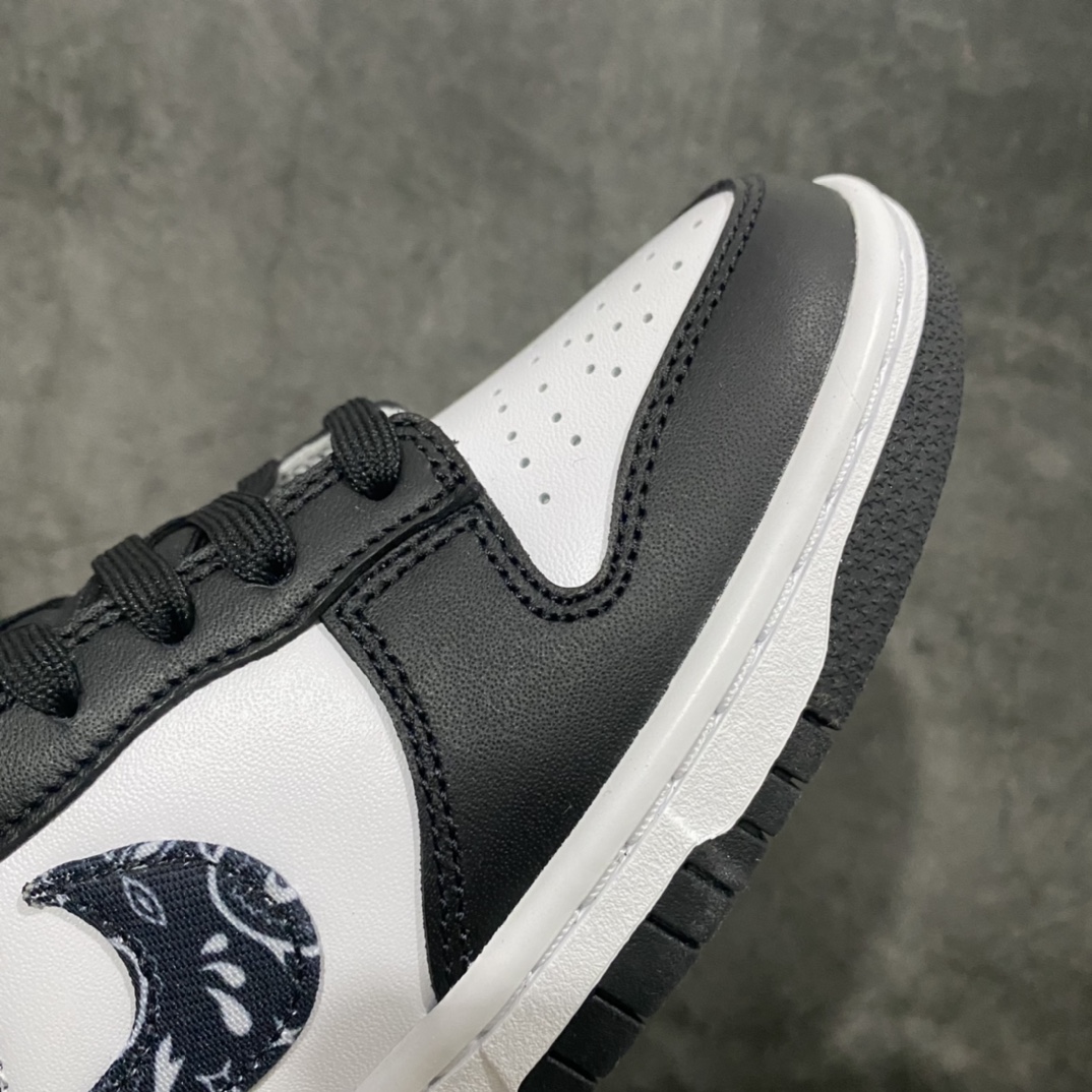图片[6]-M版 Dunk Low Retro \” Black Paisley\” 黑白 腰果花 低帮运动休闲板鞋 DH4401-100 尺码：35.5 36 36.5 37.5 38 38.5 39 40 40.5 41 42 42.5 43 44 44.5 45 46 47.5-选品中心