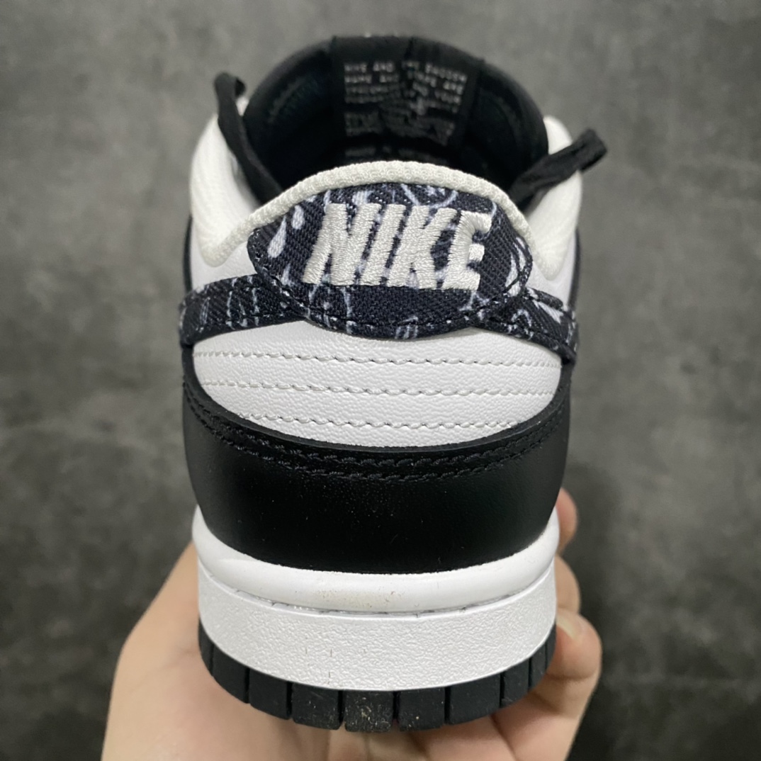 图片[4]-M版 Dunk Low Retro \” Black Paisley\” 黑白 腰果花 低帮运动休闲板鞋 DH4401-100 尺码：35.5 36 36.5 37.5 38 38.5 39 40 40.5 41 42 42.5 43 44 44.5 45 46 47.5-选品中心