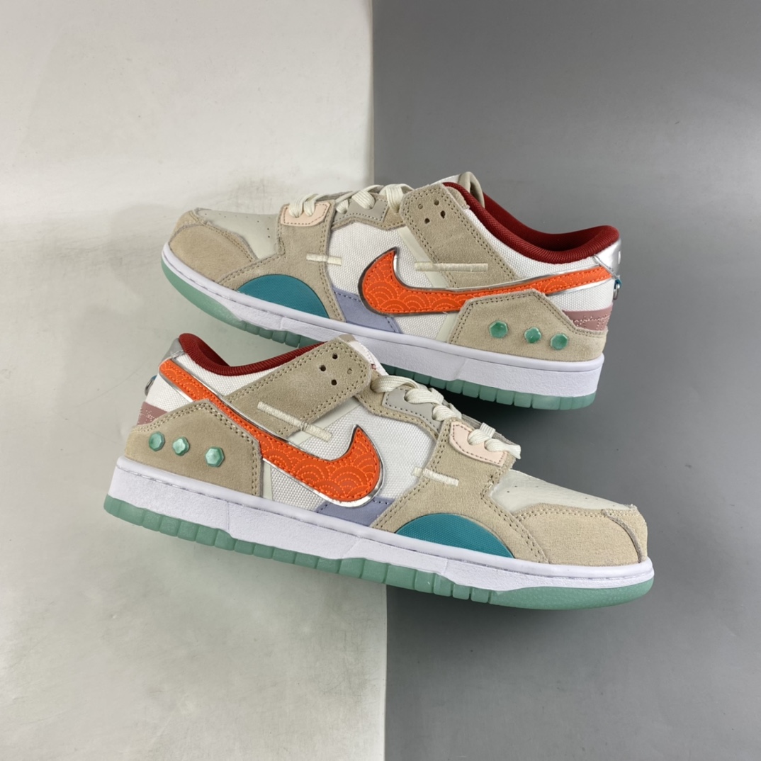 P260  NK Dunk Scrap ”Shapeless, Formless, Limitless” 金镶玉复古休闲板鞋 DQ4975-181