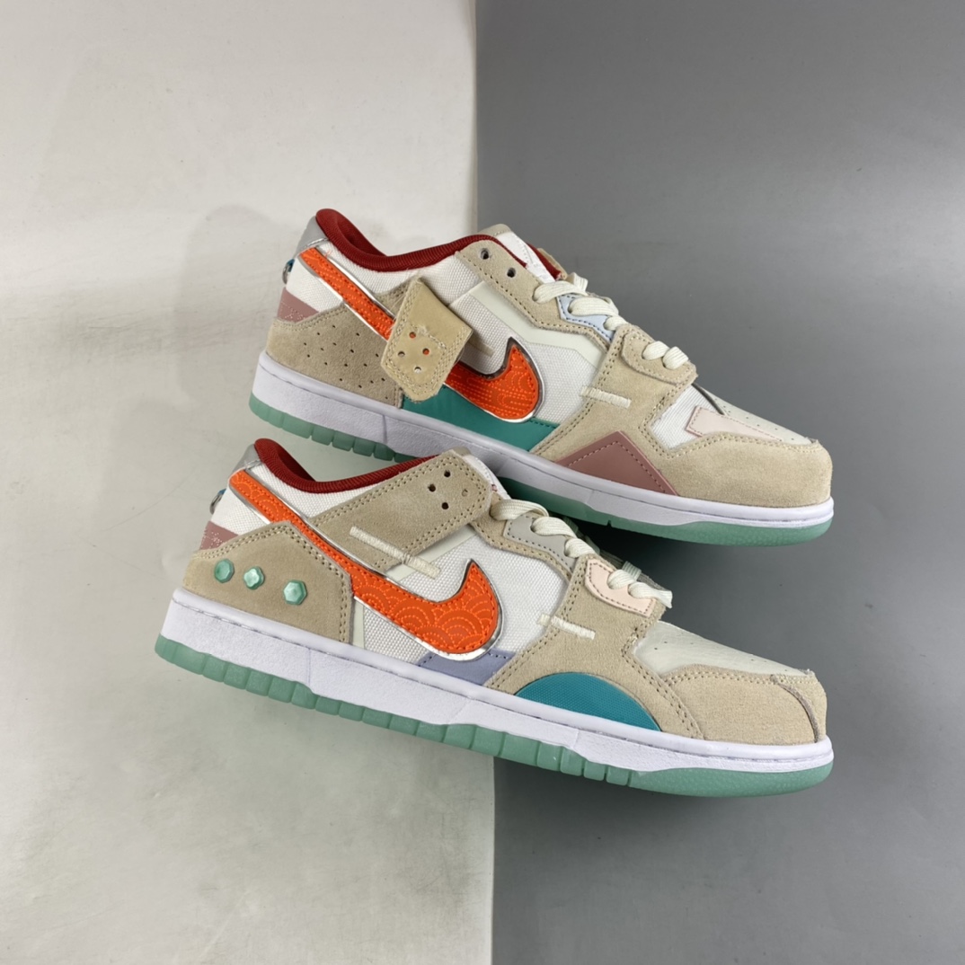 P260  NK Dunk Scrap ”Shapeless, Formless, Limitless” 金镶玉复古休闲板鞋 DQ4975-181