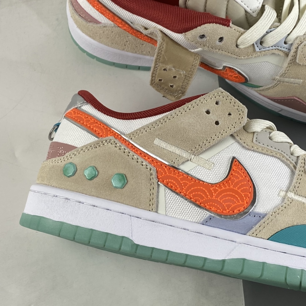 P260  NK Dunk Scrap ”Shapeless, Formless, Limitless” 金镶玉复古休闲板鞋 DQ4975-181
