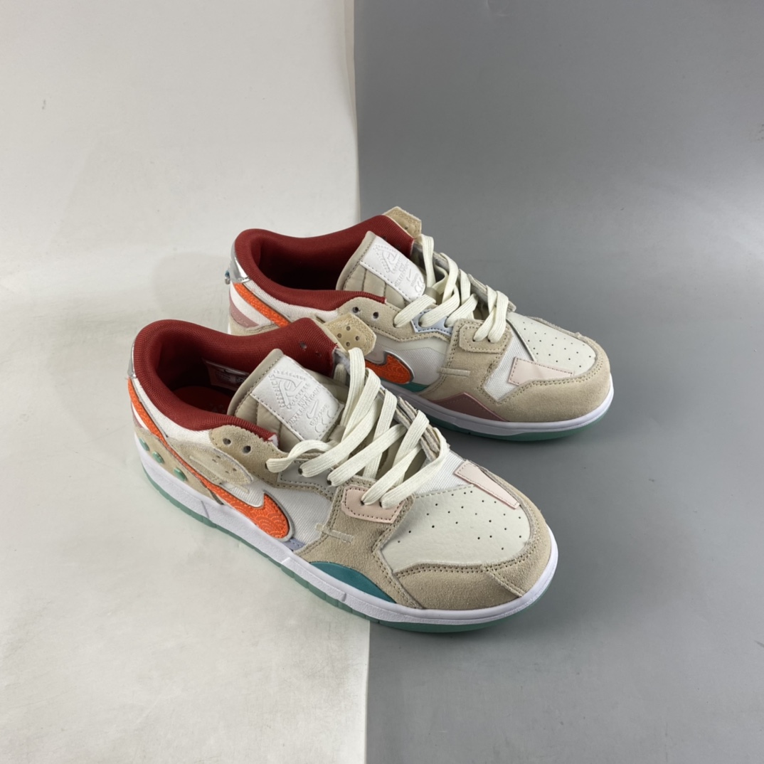 P260  NK Dunk Scrap ”Shapeless, Formless, Limitless” 金镶玉复古休闲板鞋 DQ4975-181