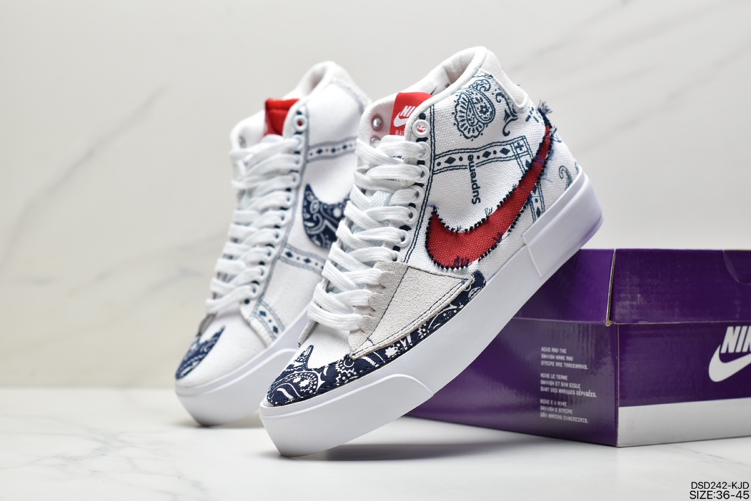 100 耐克Nike SB Zoom Blazer Mid Edge 变革拆线大钩子板鞋 CI3833