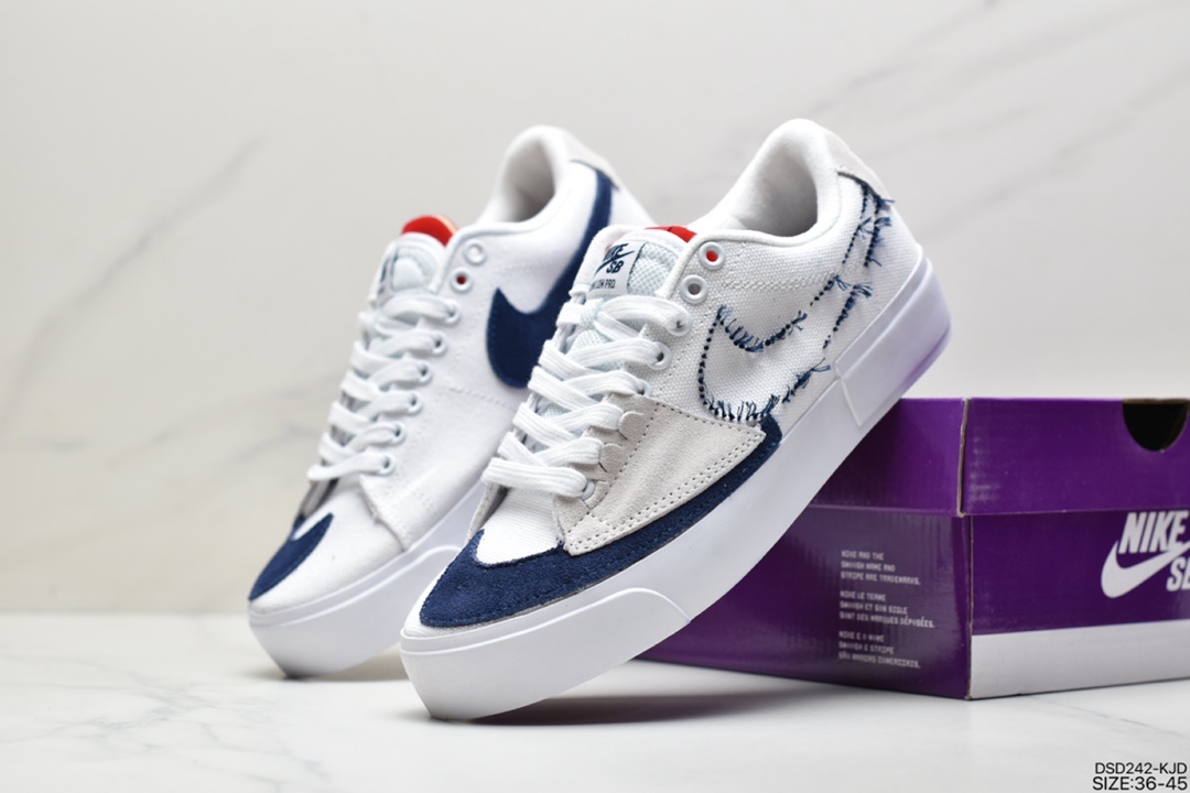 100 耐克Nike SB Zoom Blazer Mid Edge 变革拆线大钩子板鞋 CI3833