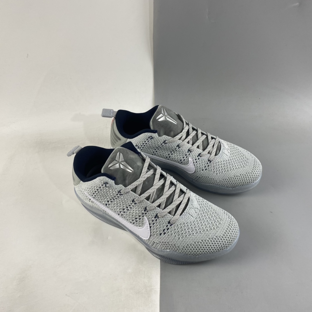 P240  Nk Kobe 11 Elite Low Pale Horse LR科比11低帮实战篮球蓝灰 824463-443