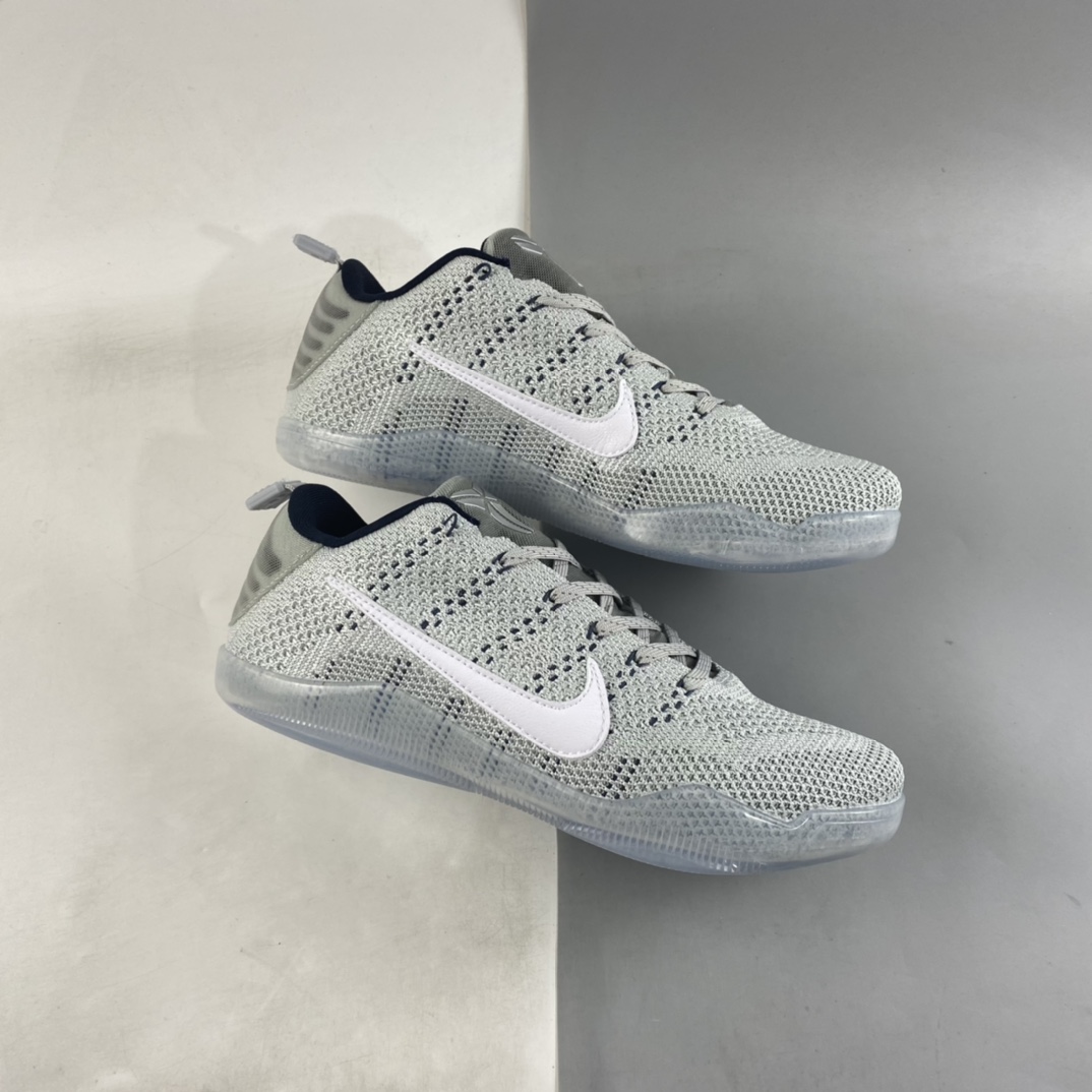 P240  Nk Kobe 11 Elite Low Pale Horse LR科比11低帮实战篮球蓝灰 824463-443