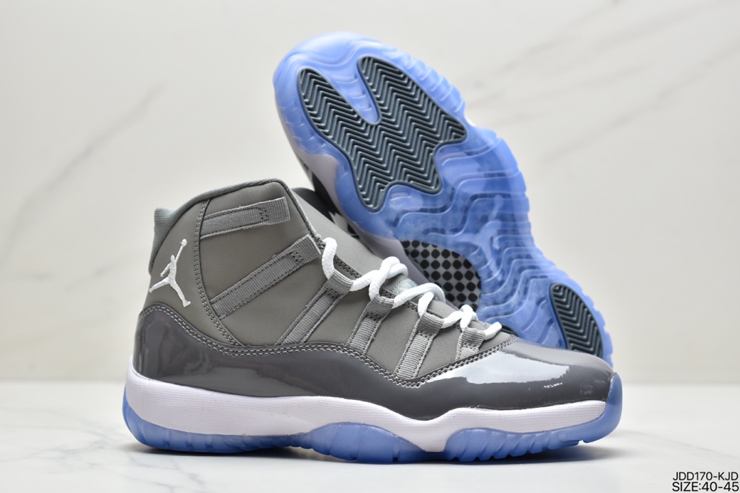 120 耐克Nike Air Jordan 11 Retro Low”Concord”AJ11代迈克尔·乔丹低帮运动文化篮球鞋“康扣黑白冰蓝”528895-003