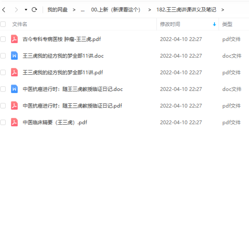 【中医上新】182.王三虎讲课讲义及笔记
