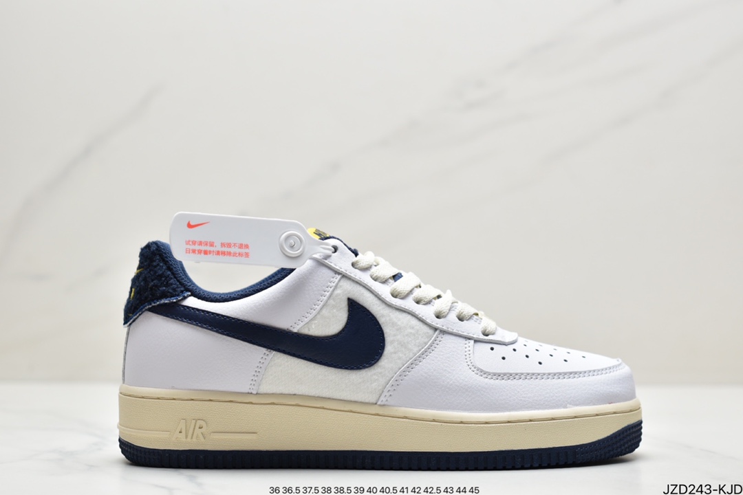 140 真标耐克NK Air Force 1 空军一号低帮 帆白蓝 DO5220