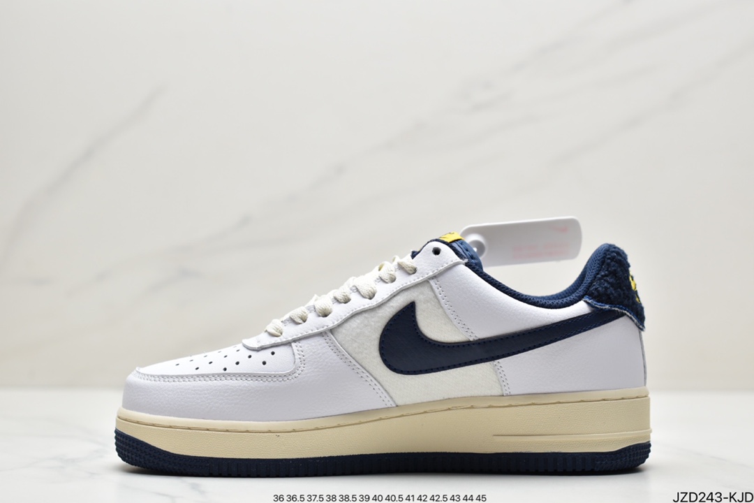 140 真标耐克NK Air Force 1 空军一号低帮 帆白蓝 DO5220