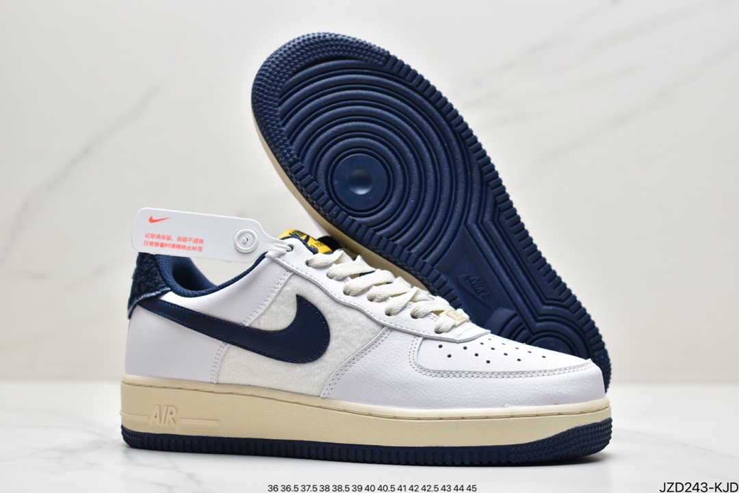140 真标耐克NK Air Force 1 空军一号低帮 帆白蓝 DO5220