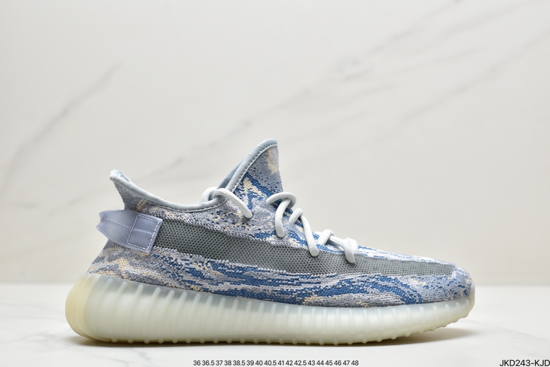 160 联乘侃爷Kanye West x Adidas Yeezy Boost 350 V2”Light” 棉花白百搭轻便慢跑鞋GW3775