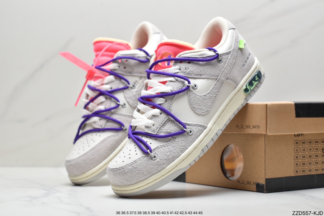 250 Off-White x Nike SB Dunk Low”The 01/50”扣篮系列低帮经典百搭休闲运动板鞋“皮面系列” DM1602