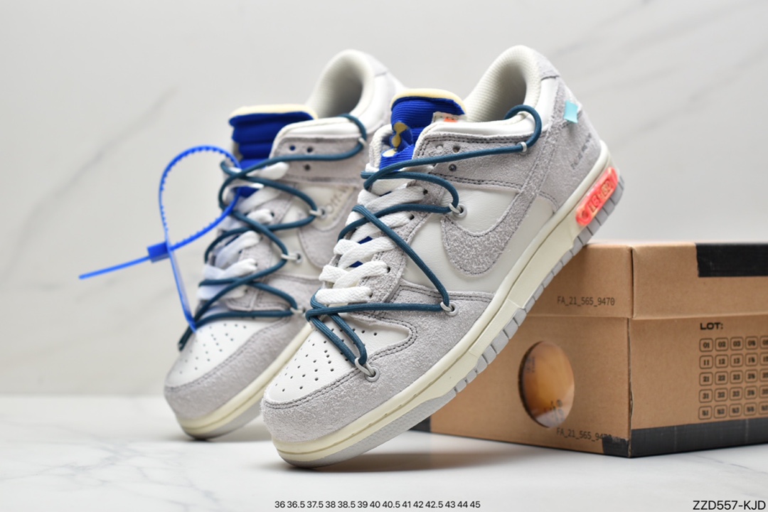 250 Off-White x Nike SB Dunk Low”The 01/50”扣篮系列低帮经典百搭休闲运动板鞋“皮面系列” DM1602