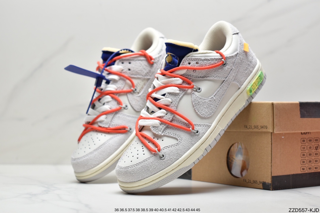250 Off-White x Nike SB Dunk Low”The 01/50”扣篮系列低帮经典百搭休闲运动板鞋“皮面系列” DM1602