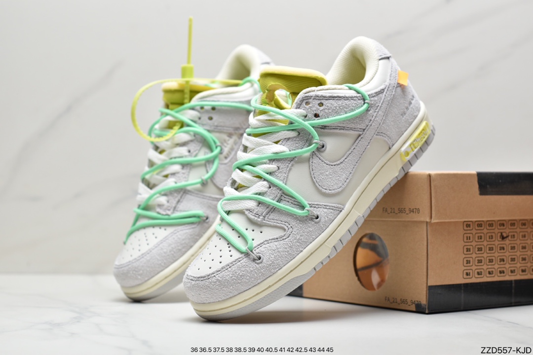 250 Off-White x Nike SB Dunk Low”The 01/50”扣篮系列低帮经典百搭休闲运动板鞋“皮面系列” DM1602