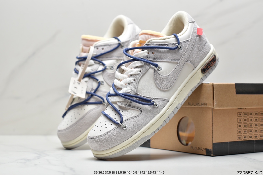 250 Off-White x Nike SB Dunk Low”The 01/50”扣篮系列低帮经典百搭休闲运动板鞋“皮面系列” DM1602