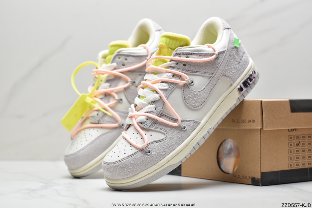 250 Off-White x Nike SB Dunk Low”The 01/50”扣篮系列低帮经典百搭休闲运动板鞋“皮面系列” DM1602