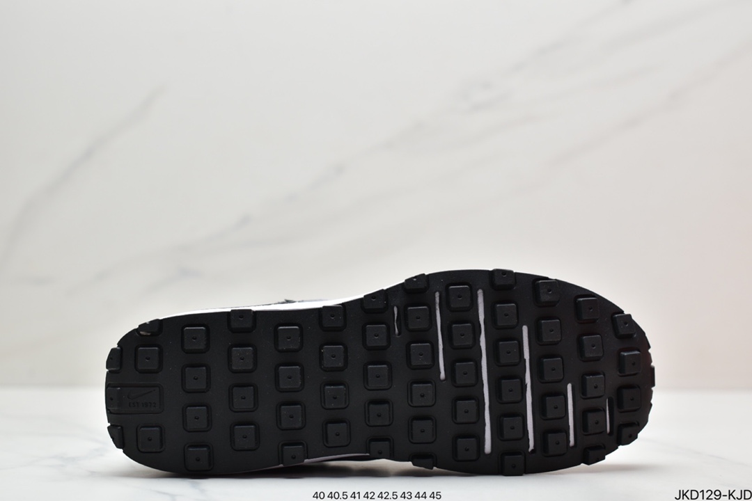 160 真标耐克Nike Waffle One”Milk Hyper Crimson”华夫一代系列华夫复古休闲运动慢跑鞋