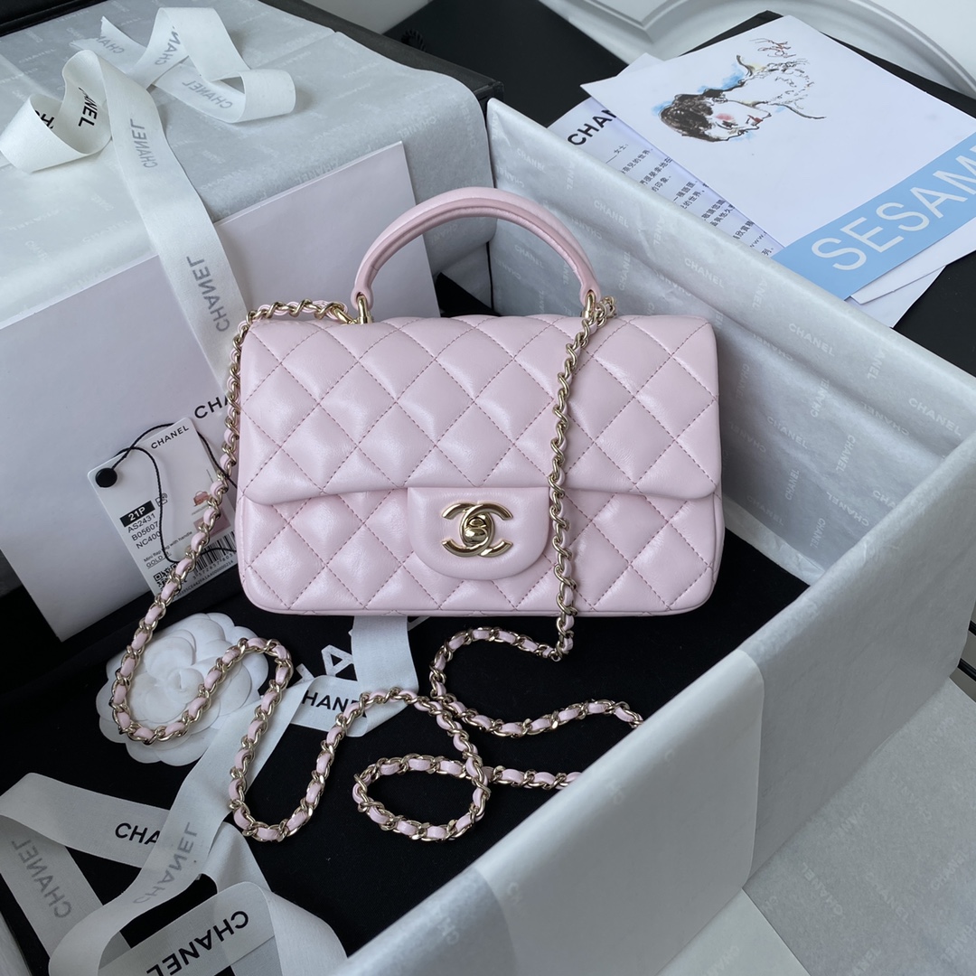 Chanel Classic Flap Bag Handbags Crossbody & Shoulder Bags 1:1 Replica Wholesale
 Sheepskin Mini