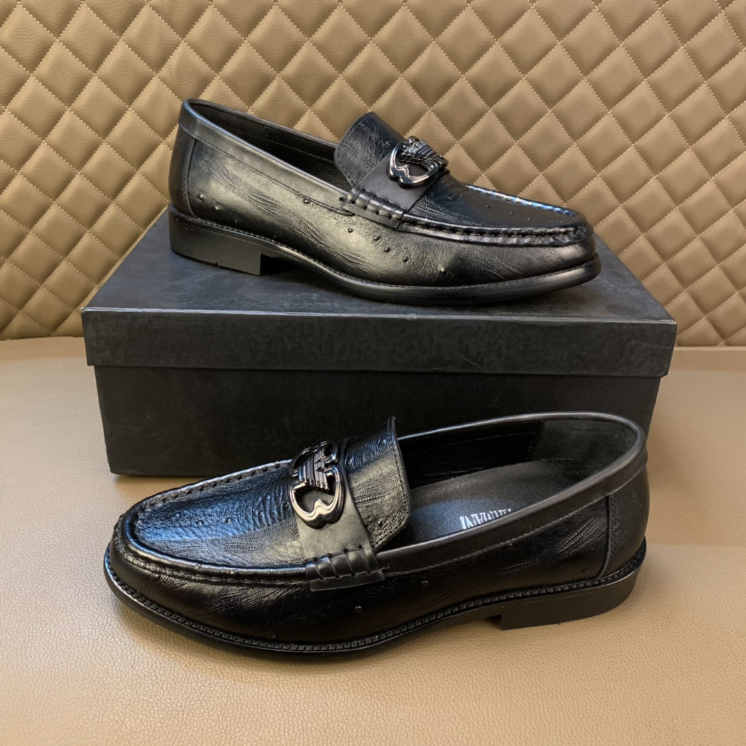 ： 【Armani Armani】Original contador marea zapatos Superior importado de Italia piel de vaca original,