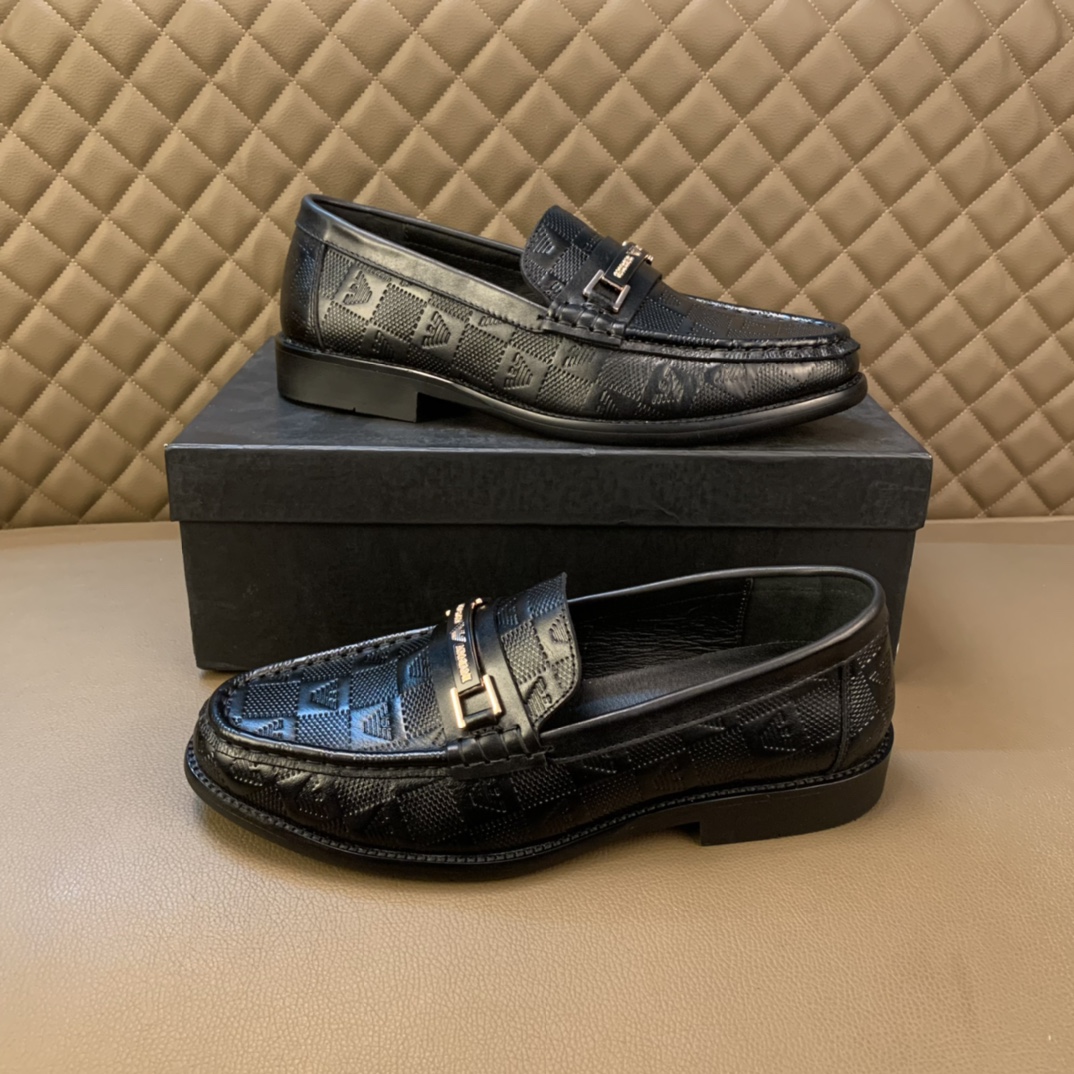 ： 【Armani Armani】Original contador marea zapatos Superior importado de Italia piel de vaca original,