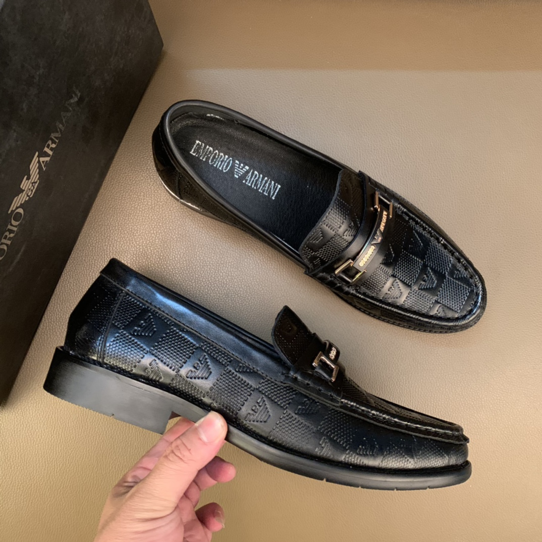 ： 【Armani Armani】Original contador marea zapatos Superior importado de Italia piel de vaca original,
