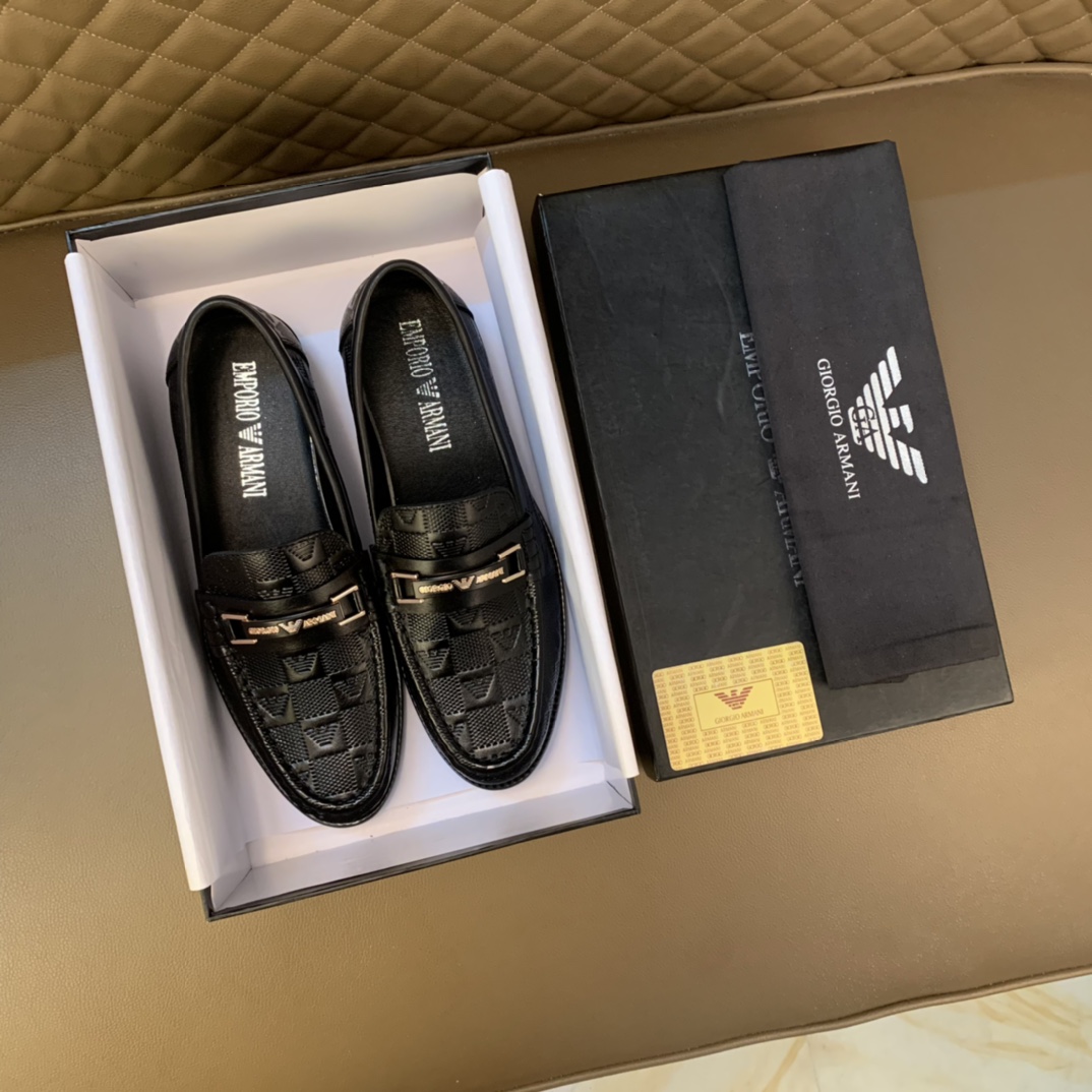 ： 【Armani Armani】Original contador marea zapatos Superior importado de Italia piel de vaca original,