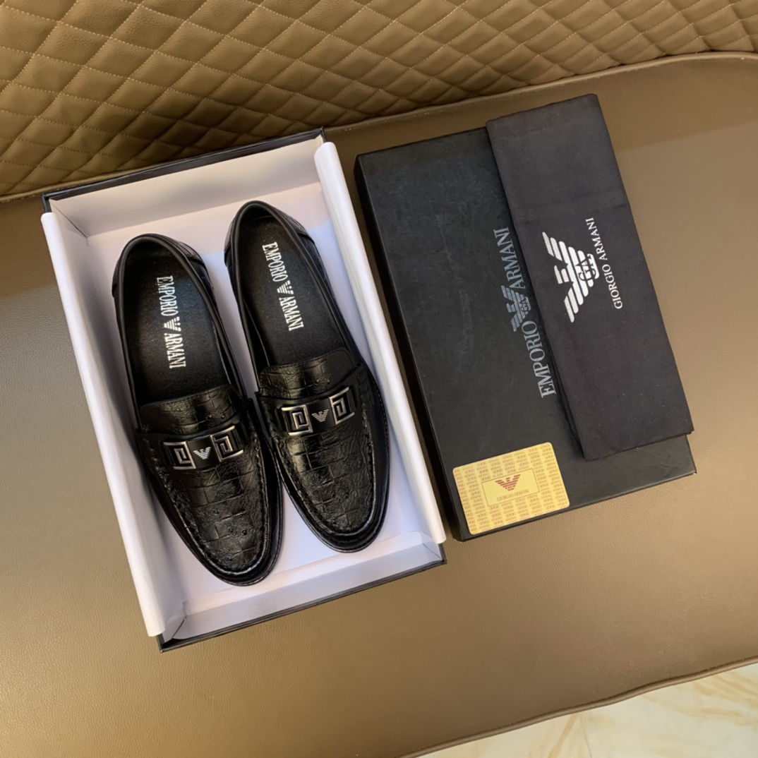： 【Armani Armani】Original contador marea zapatos Superior importado de Italia piel de vaca original,