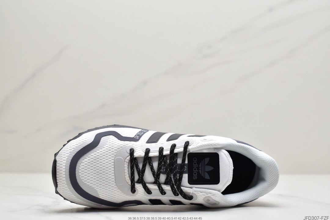 170 Adidas三叶草 Originals ZX750 HD”White/Black/Sliver”改良贾卡版ZX700复古休闲百搭运动慢跑鞋FX7471
