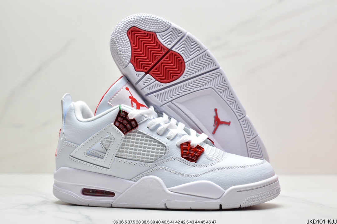 160 真标耐克Nike Air Jordan 4 Retro LS”Lightning”迈克尔·乔丹AJ4代中帮复古休闲运动文化篮球鞋 CT8527-112