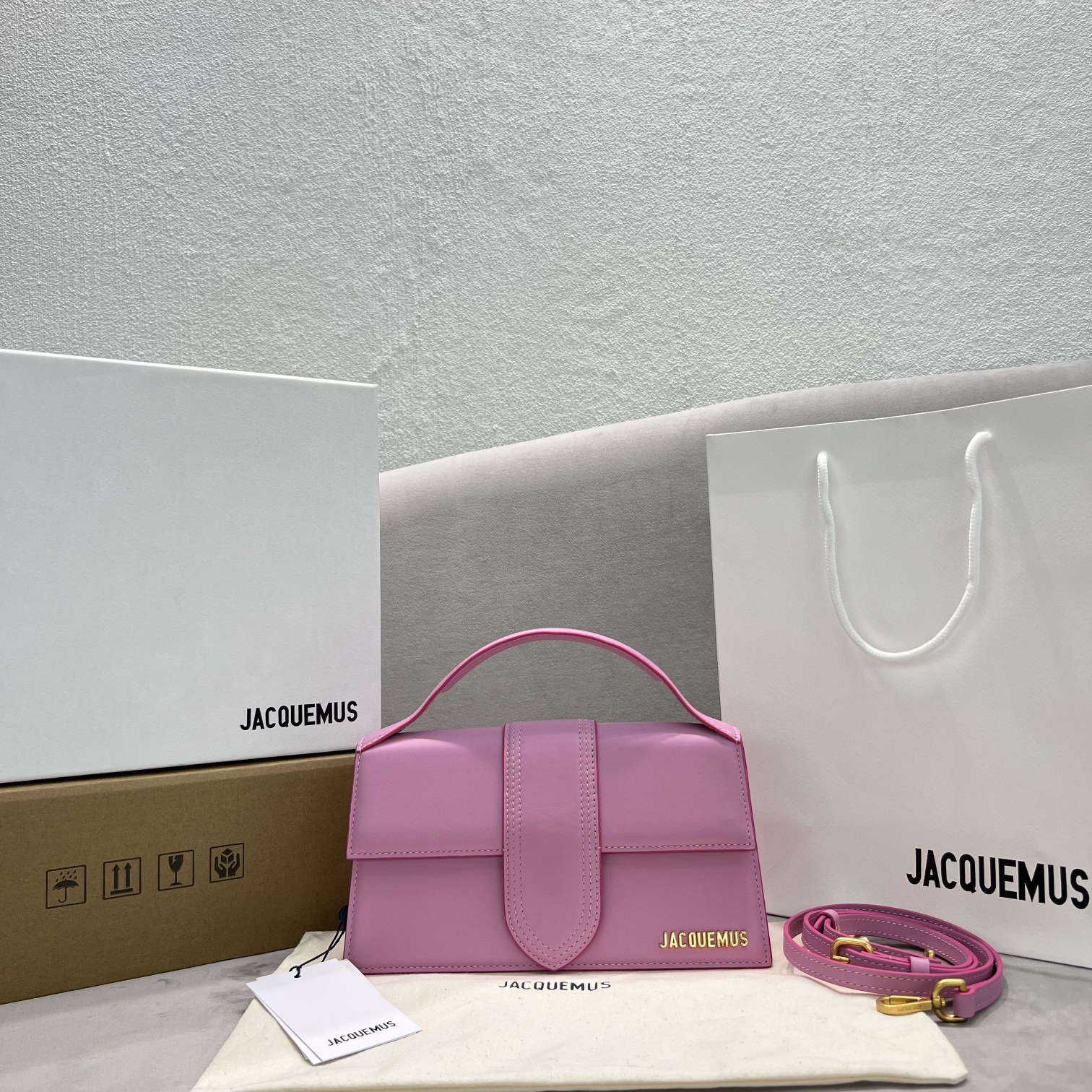 Jacquemus Crossbody & Shoulder Bags 1:1 Clone
 Gold Pink Chamois Fall/Winter Collection Mini