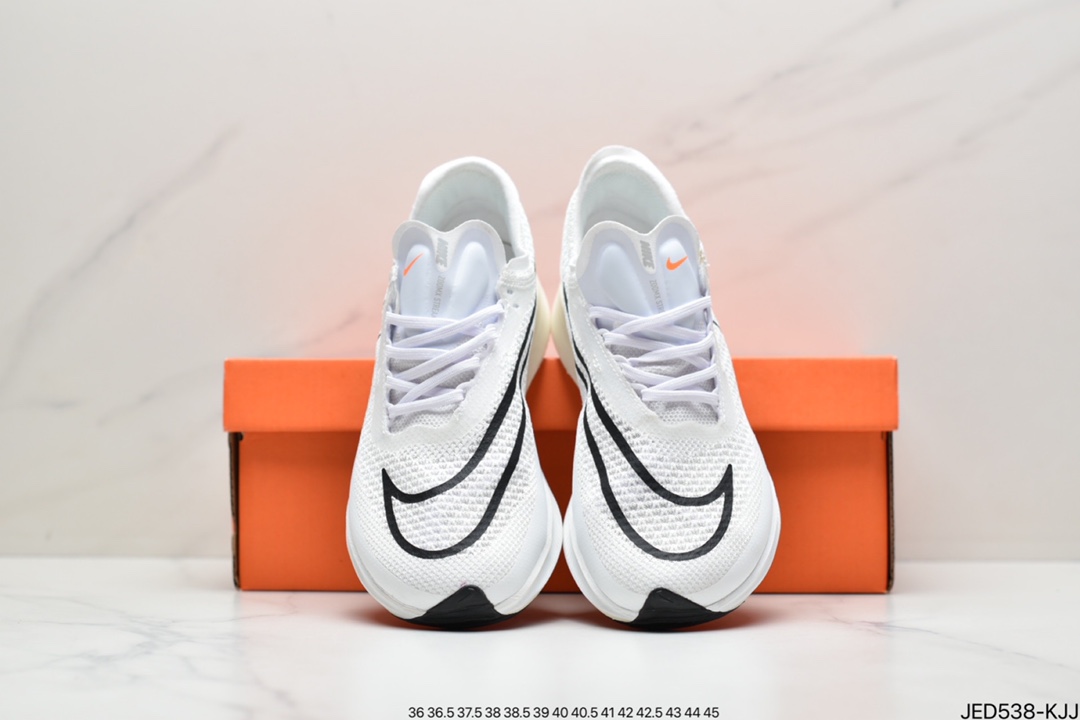 150 真标耐克Nike Zoomx Streakfly Proto 低帮跑步鞋白黑橙男女运动鞋 DH9275-100