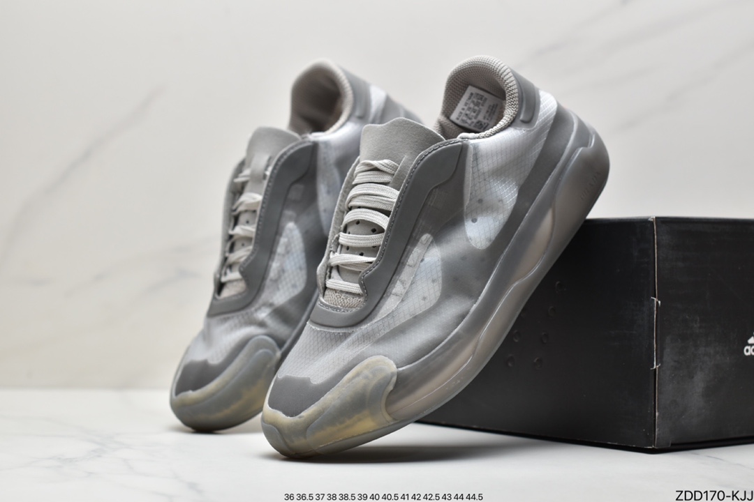 230 阿迪达斯Prada x adidas Luna Rossa 21 骨白 蝉翼轻薄休闲百搭运动鞋FW1079